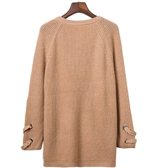 ELEANOR Oversized Lace Up Sweater - Picture 7 of 7